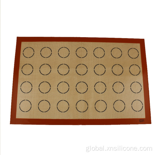 Non-stick reusable heat resistant silicone backing mat